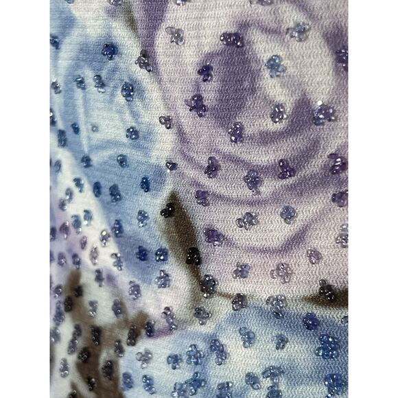 Vtg 90s Y2k Sheer Mesh Floral Top M Hippie Goth Boho Fairy Grunge Rave Phoebe - Picture 5 of 11